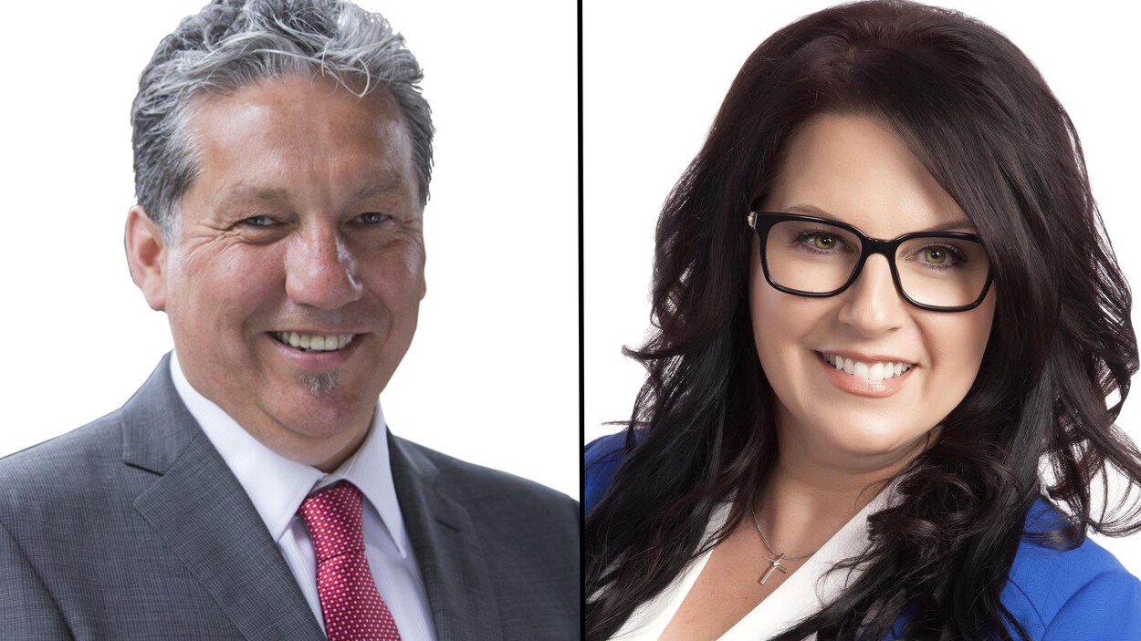 Les candidats dans Saint-Boniface-Saint-Vital Daniel Vandal et Réjeanne Caron.