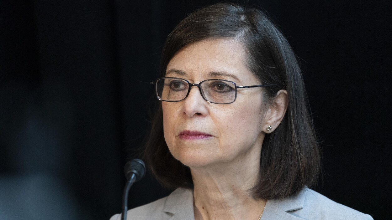 Gros plan de Danielle McCann, ministre de l’Enseignement supérieur.
