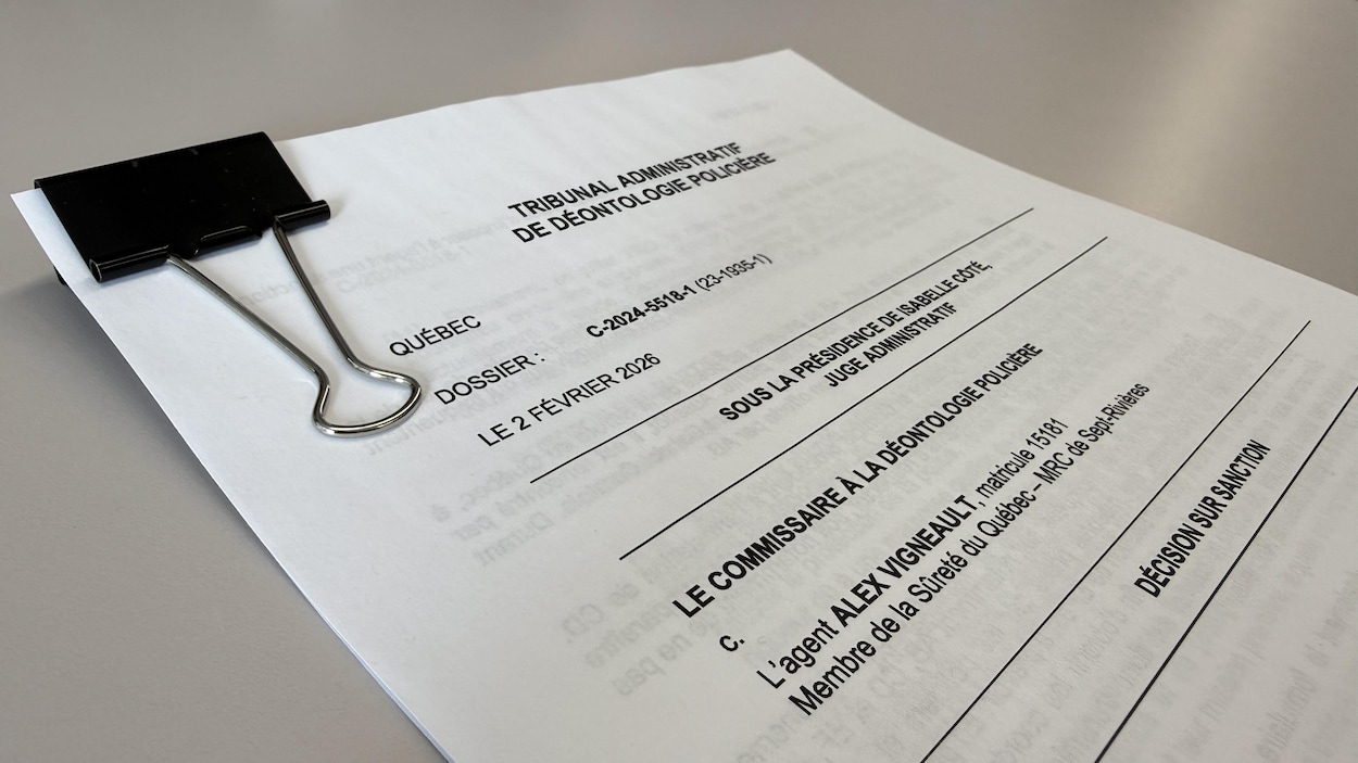Un agent de la SQ à Sept-Îles suspendu pour « insouciance » et « négligence »