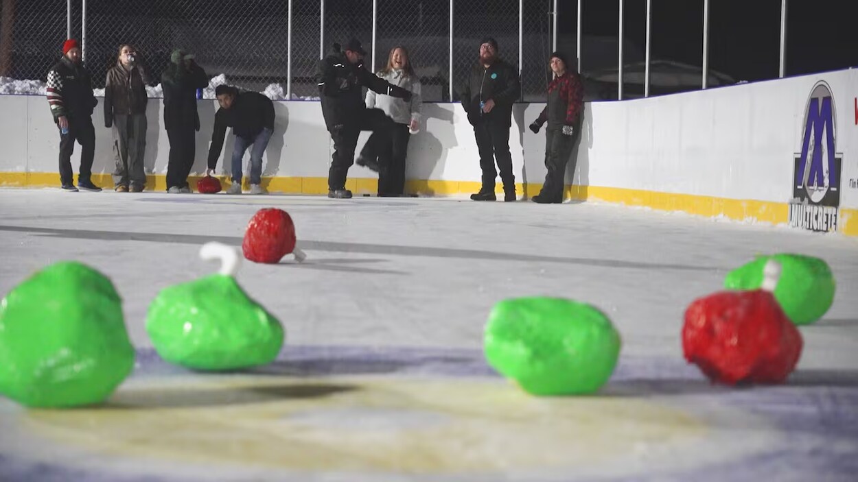 Quand la dinde remplace la pierre de curling