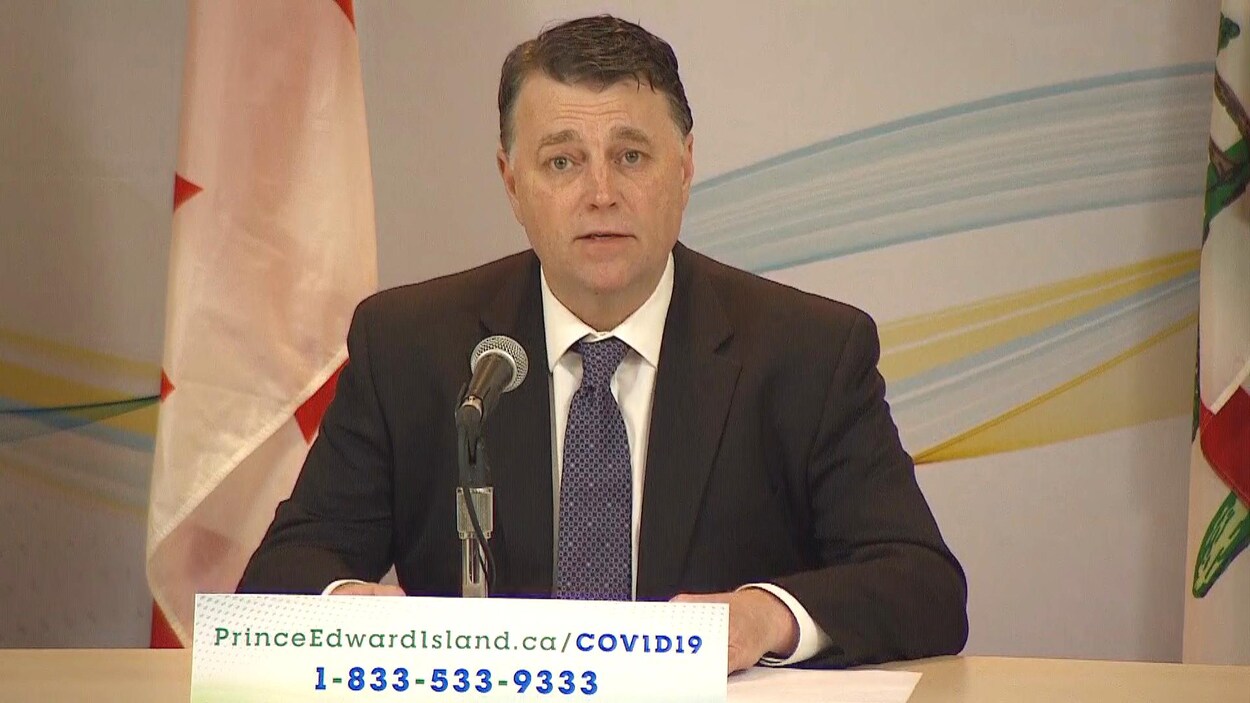 Le premier ministre Dennis King, le 7 avril 2020.