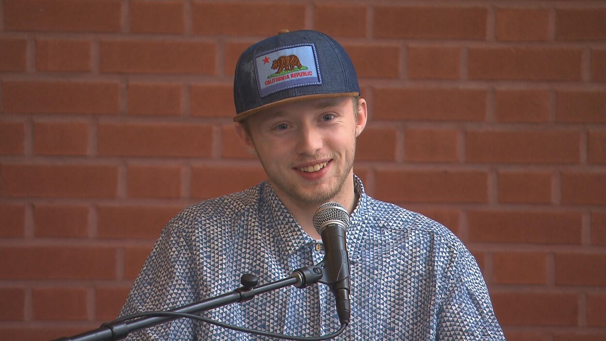 Simon Lessard, aujourd'hui âgé de 18 ans.