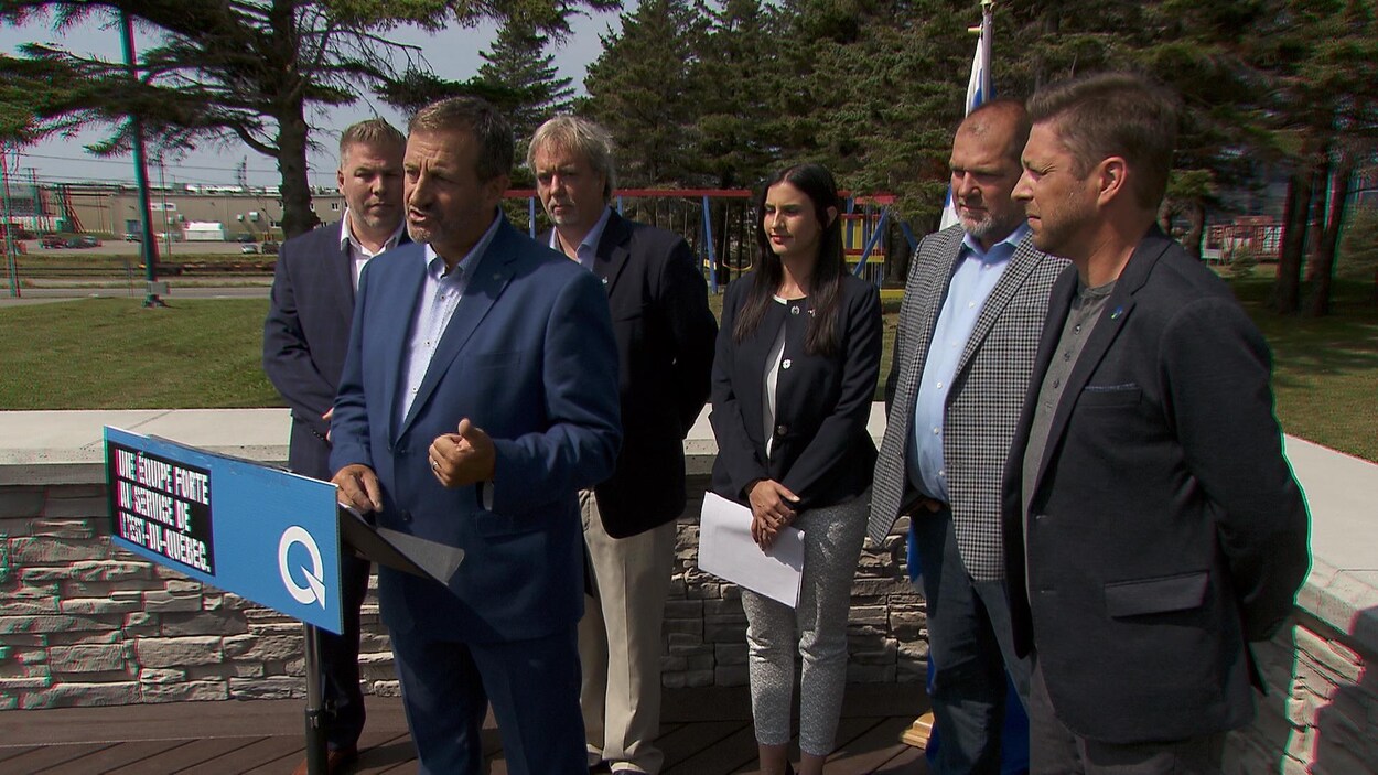 Pascal Bérubé, Sylvain Roy, Vincent Couture, Mégane Perry Mélançon, Harold Lebel et Martin Ouellet