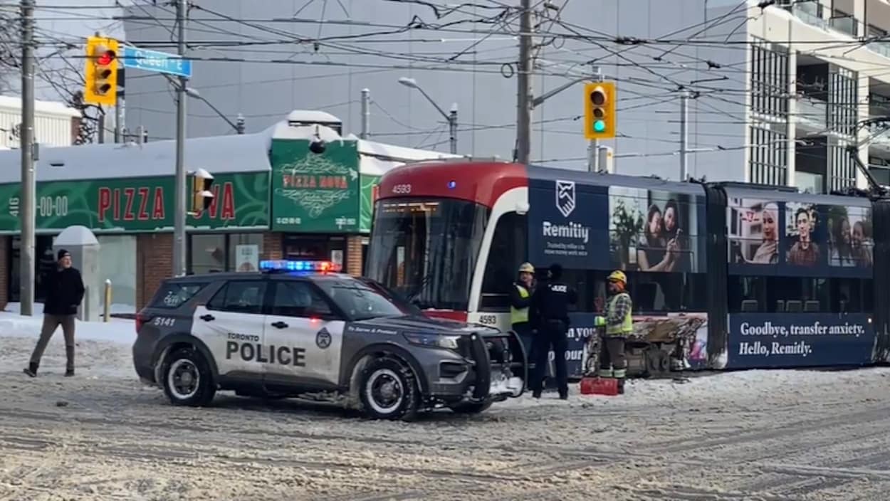 Un tramway déraille à Toronto, au lendemain de la tempête