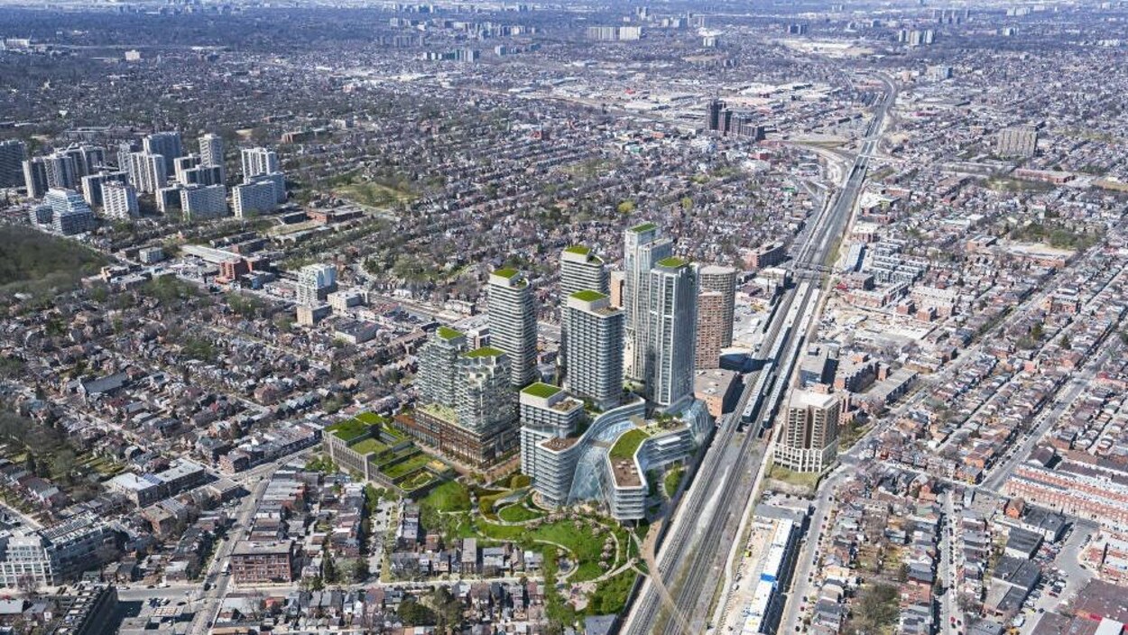 Une photo aérienne de Toronto Une photo aérienne de Toronto