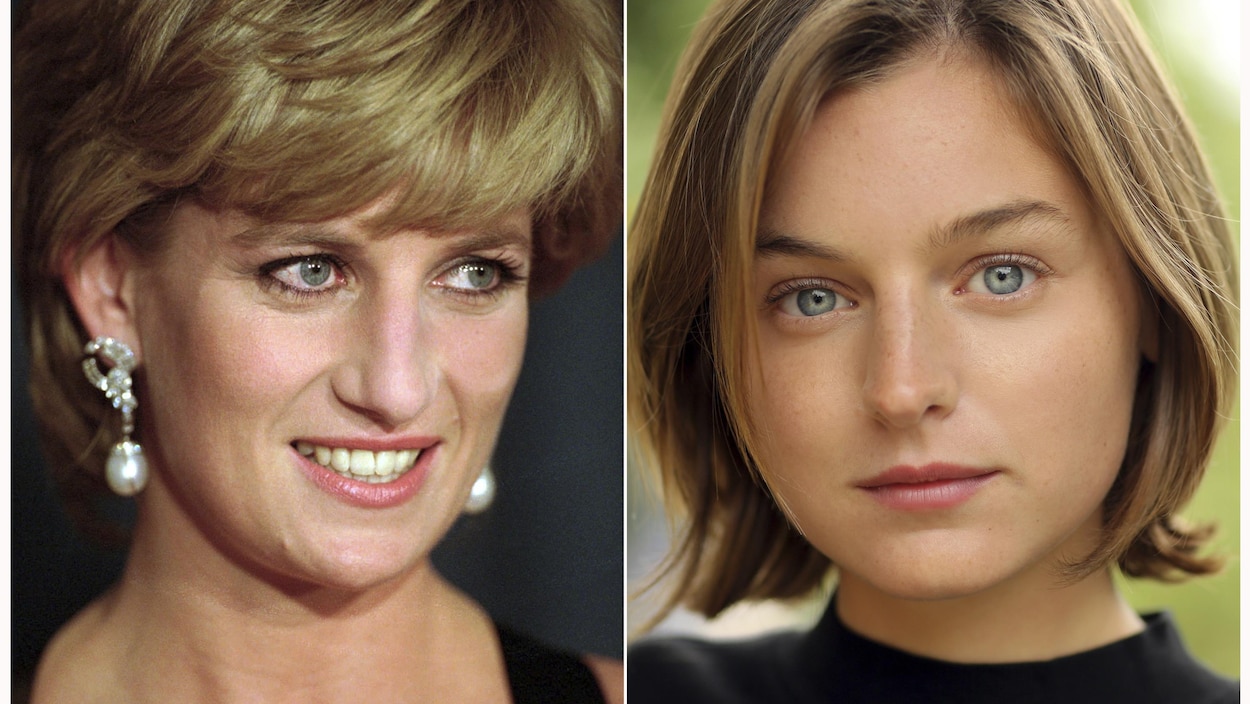 un montage photo des deux femmes aux yeux bleus.