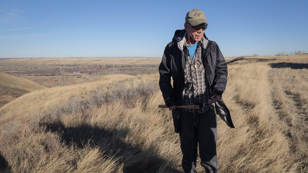Dion Red Gun à River Ranche sur la réserve Siksika, en Alberta Dion Red Gun à River Ranche sur la réserve Siksika, en Alberta