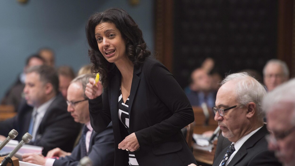 La ministre de l'Économie du Québec, Dominique Anglade, à l'Assemblée nationale La ministre de l'Économie du Québec, Dominique Anglade, à l'Assemblée nationale