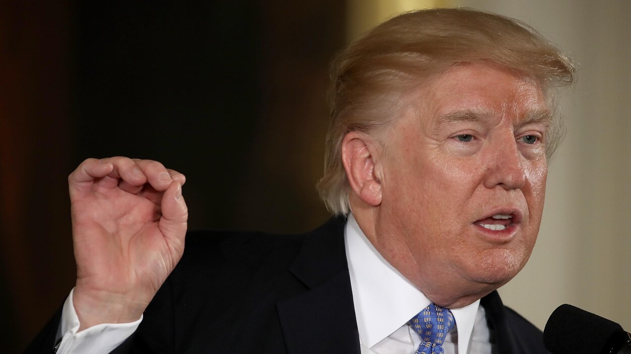 Le président américain Donald Trump le 27 juillet 2017