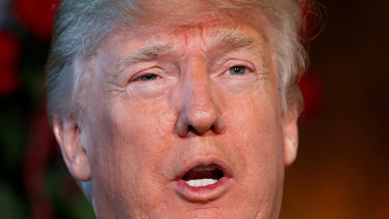 Le visage de Donald Trump