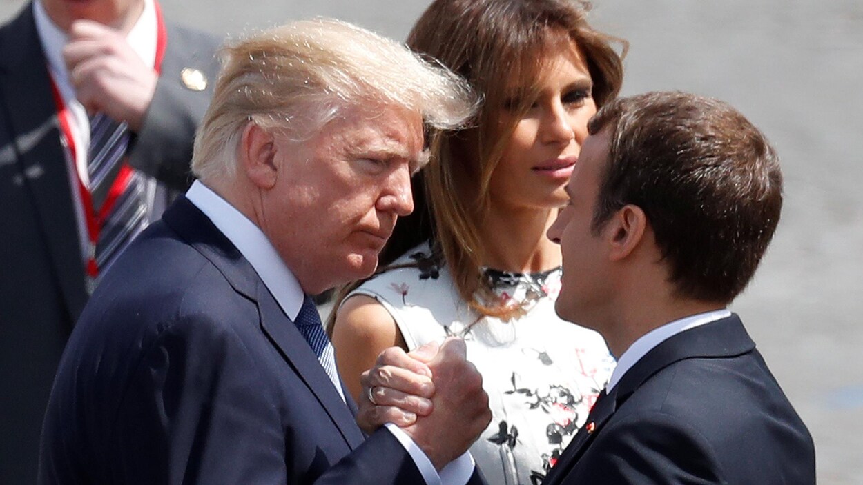Il n'est pas impossible que Donald Trump décide de réintégrer l'Accord de Paris contre le réchauffement climatique, a dit Emmanuel Macron. Il n'est pas impossible que Donald Trump décide de réintégrer l'Accord de Paris contre le réchauffement climatique, a dit Emmanuel Macron.