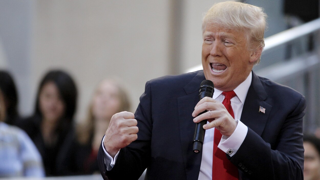 Donald Trump lors d'une entrevue à New York en avril 2016, alors qu'il était en campagne électorale.