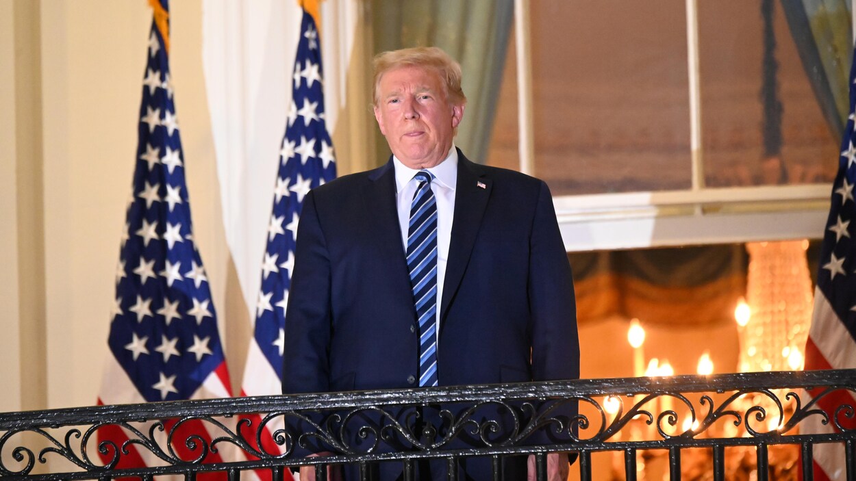 Donald Trump sans masque.
