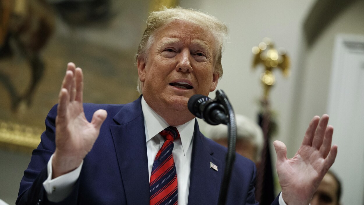Le président américain Donald Trump à la Maison-Blanche