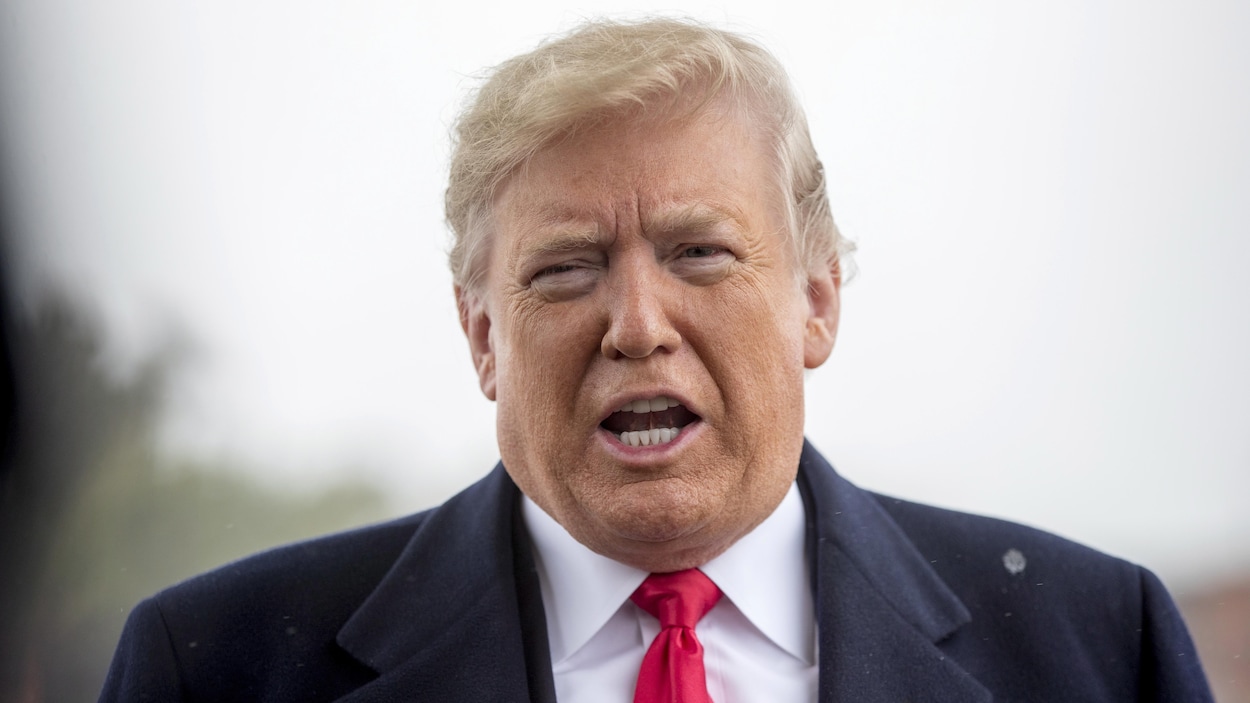 Donald Trump en gros plan. 