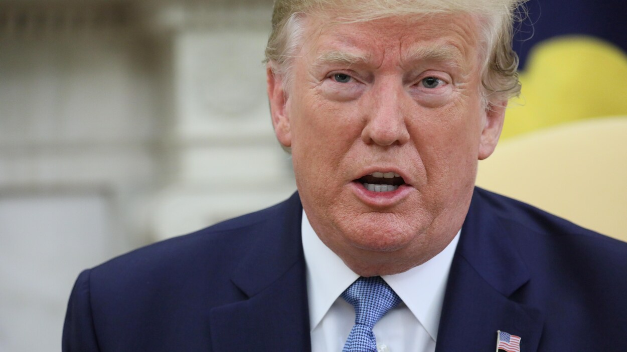 Le président des États-Unis répond aux questions de journalistes à la Maison-Blanche.