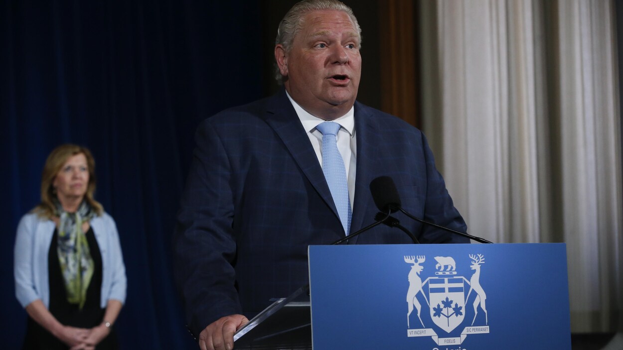 Doug Ford en conférence de presse