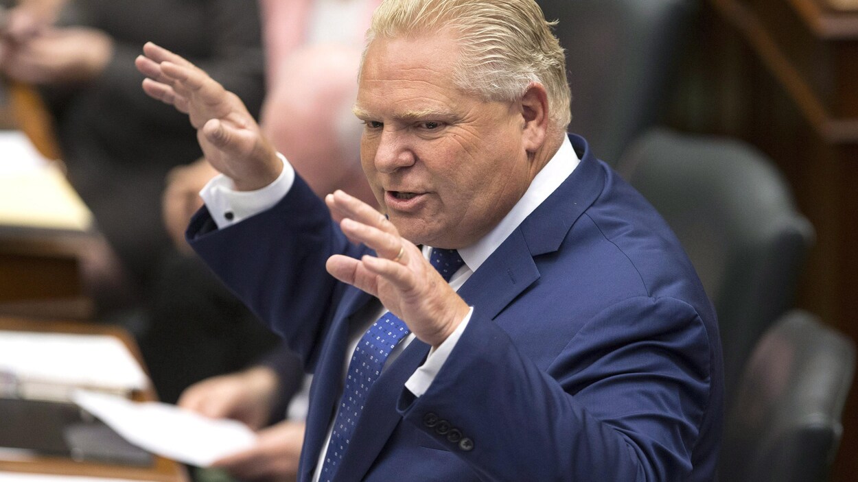 Doug Ford à l'Assemblée législative ontarienne