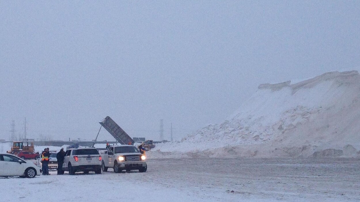 Un dépôt à neige de Trois-Rivières
