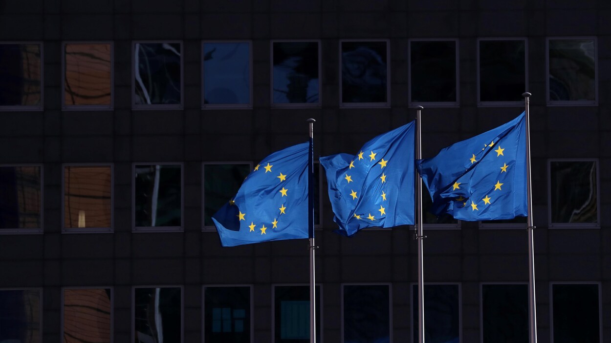 Des drapeaux de l'Union européenne