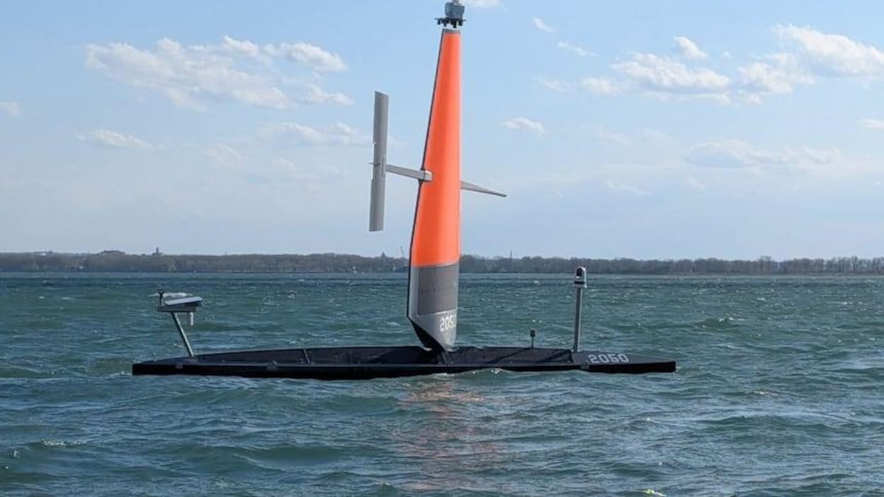 Des drones à voile américains sur le lac Érié