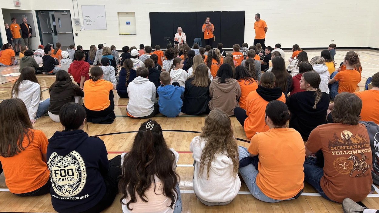 Marche Chanie Wenjack à l'école communautaire Réal-Bérard