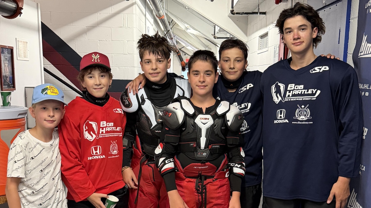 Ils reçoivent les conseils d'un champion de la Coupe Stanley