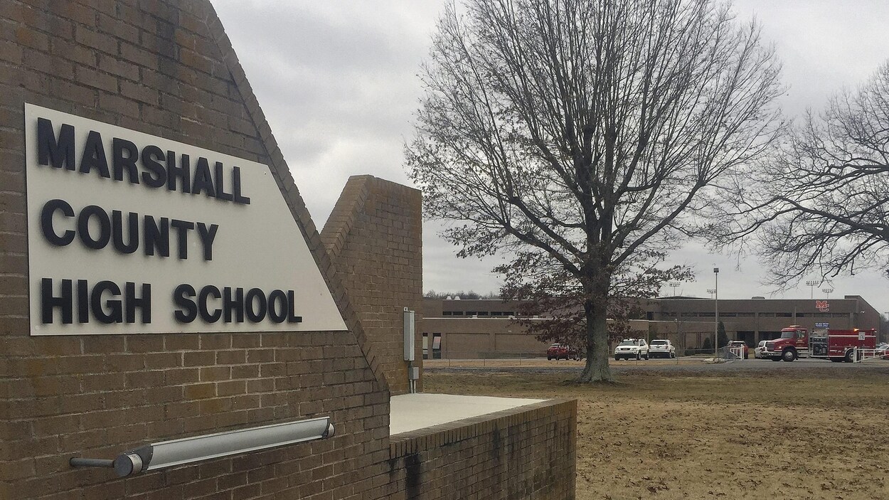 L'école secondaire de Marshall County, dans l'État du Kentucky. L'école secondaire de Marshall County, dans l'État du Kentucky.