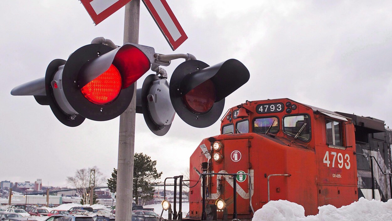 Une locomotive du CN. Une locomotive du CN.