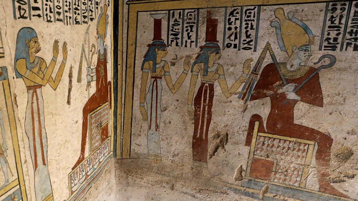 L'Égypte annonce la découverte d'un tombeau à Al-Diabat, dans le gouvernorat de Sohag.