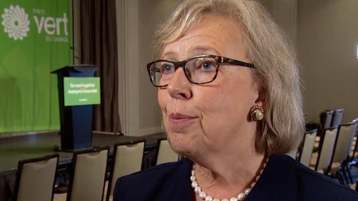 La chef du Parti vert du Canada, Elizabeth May.