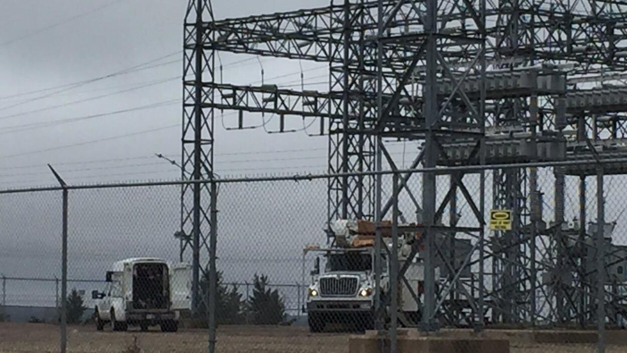Une sous-station d'électricité