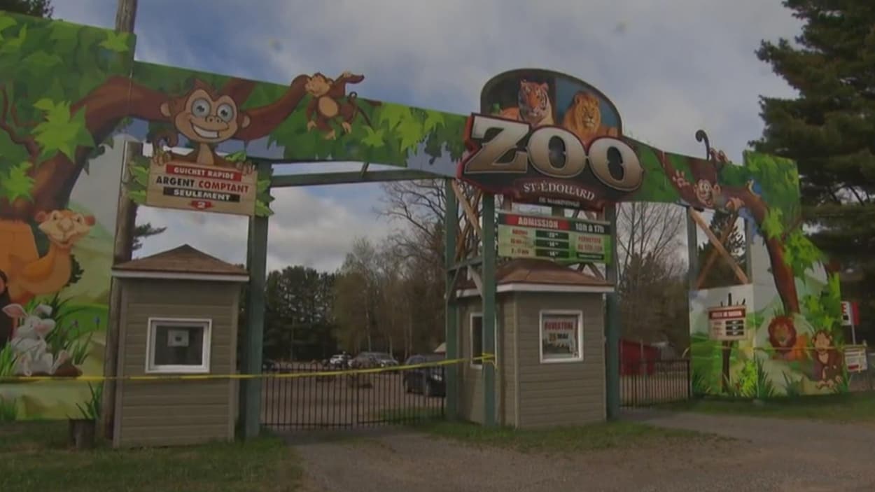 Guérite à l'entrée du Zoo de Saint-Édouard.