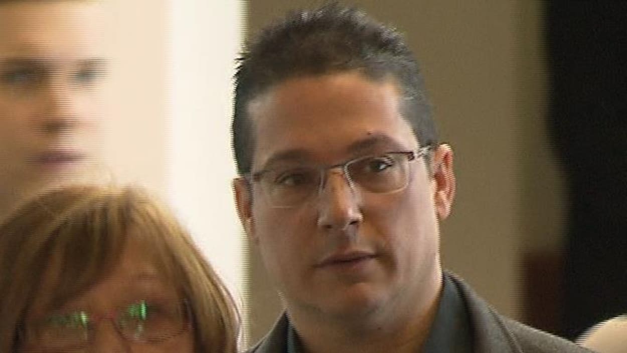 Éric Deslauriers au palais de justice.