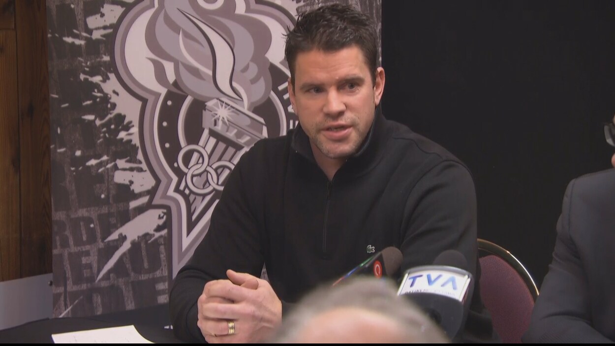 L'entraîneur-chef des Olympiques de Gatineau Éric Landry.
