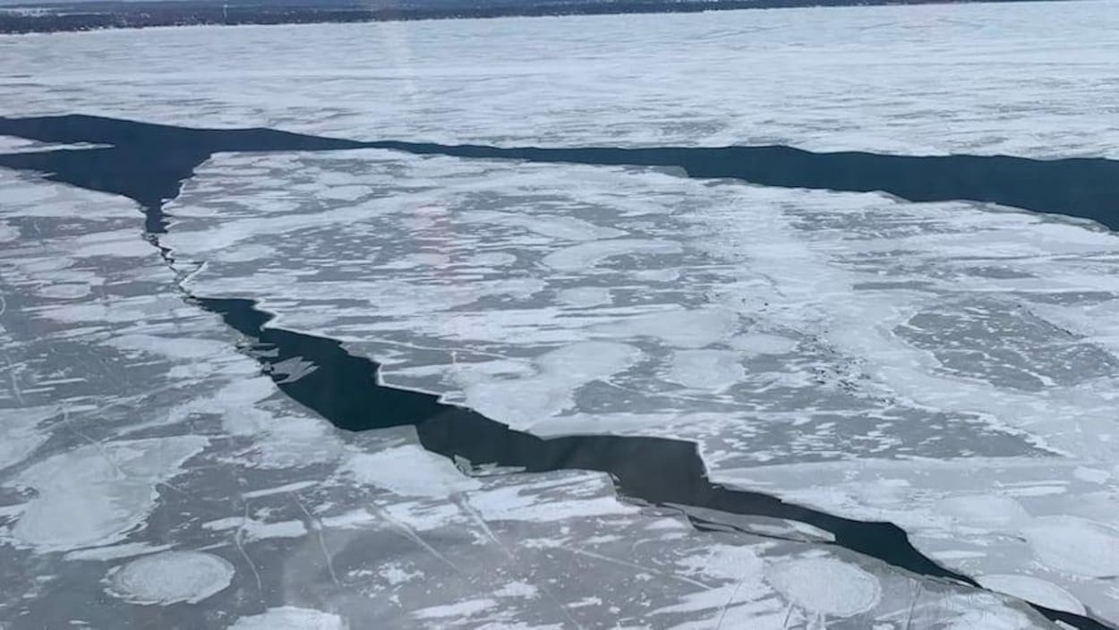 Lac Érié : la surface gelée la plus importante en 23 ans