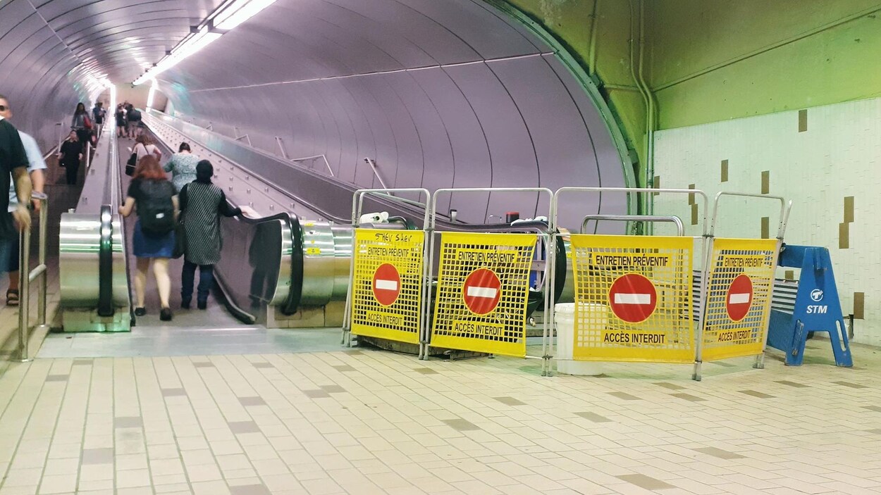 Le tapis est interdit d'accès pour cause d'« entretien préventif ».