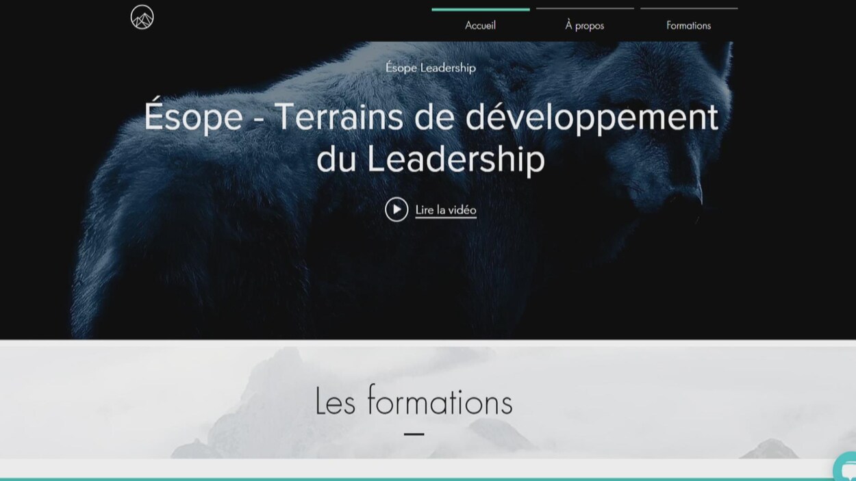 Une capture d'écran de la première vidéo de formation