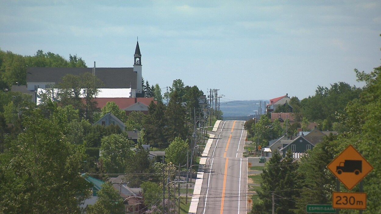 Vue du village d'Esprit-Saint, au Bas-Saint-Laurent