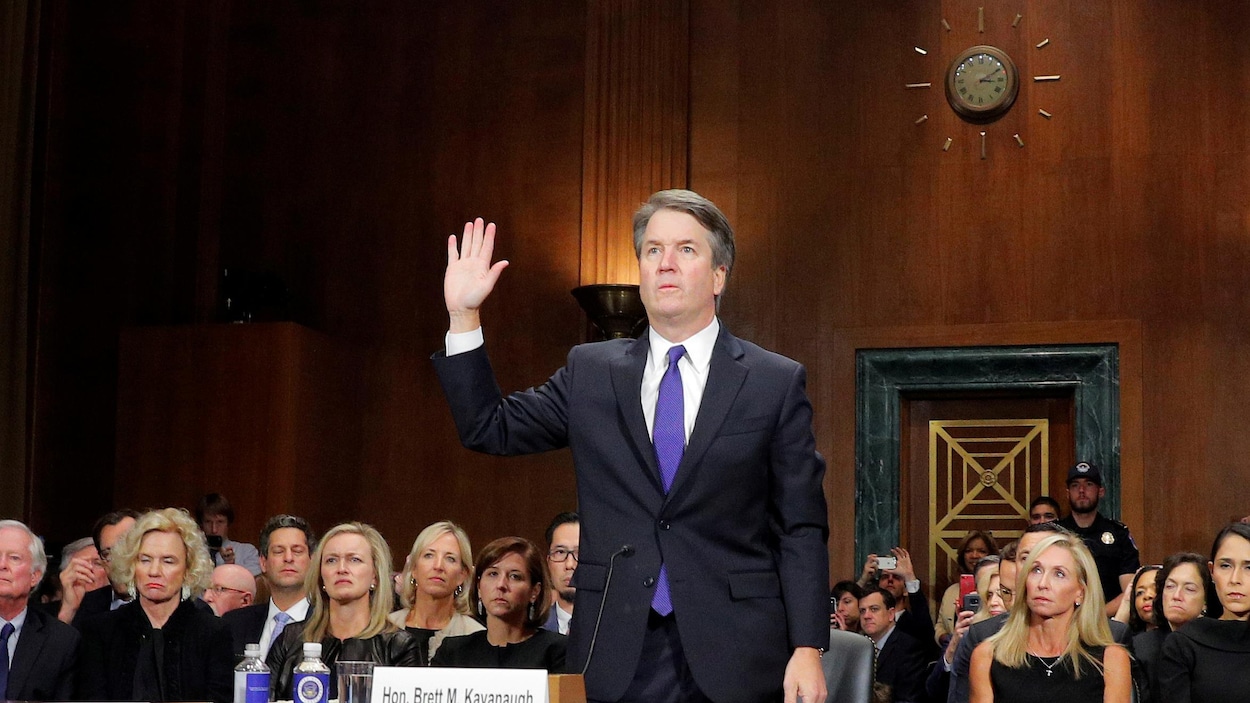Brett Kavanaugh lors de son témoignage devant le Sénat américain