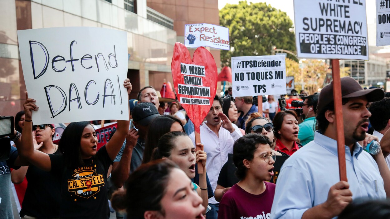 Le possible abolissement du programme DACA suscite une vive opposition aux États-Unis. Le possible abolissement du programme DACA suscite une vive opposition aux États-Unis.