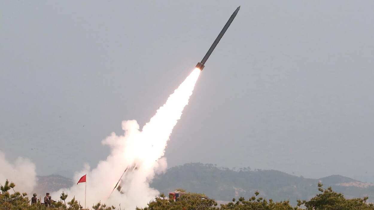 Un missile lancé dans un « exercice de frappe ».