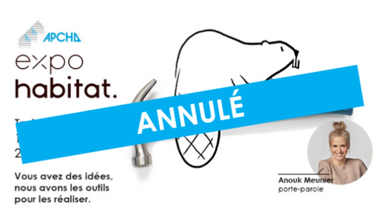 Une affiche avec le mot annulé.