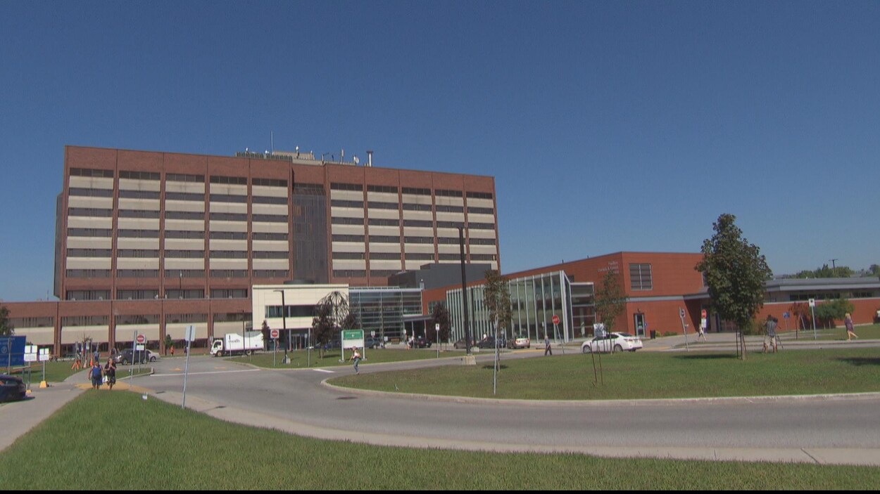 L'hôpital de Gatineau en Outaouais. Le service d'urgence est situé dans le bâtiment à droite sur la photo.