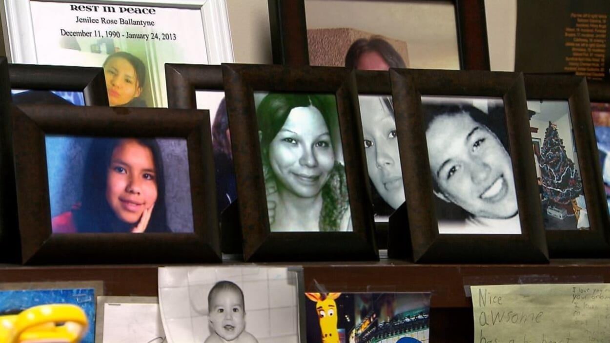Photos de femmes autochtones disparues ou assassinées.