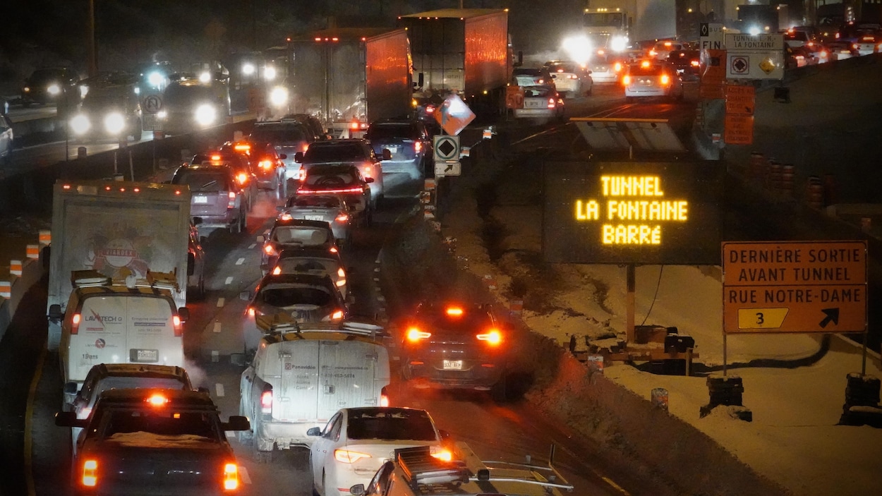 Fermeture du tunnel La Fontaine dans les deux directions cette nuit
