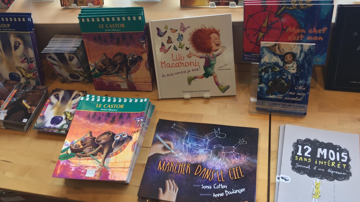 Des livres pour enfants dans une librairie. Des livres pour enfants dans une librairie.