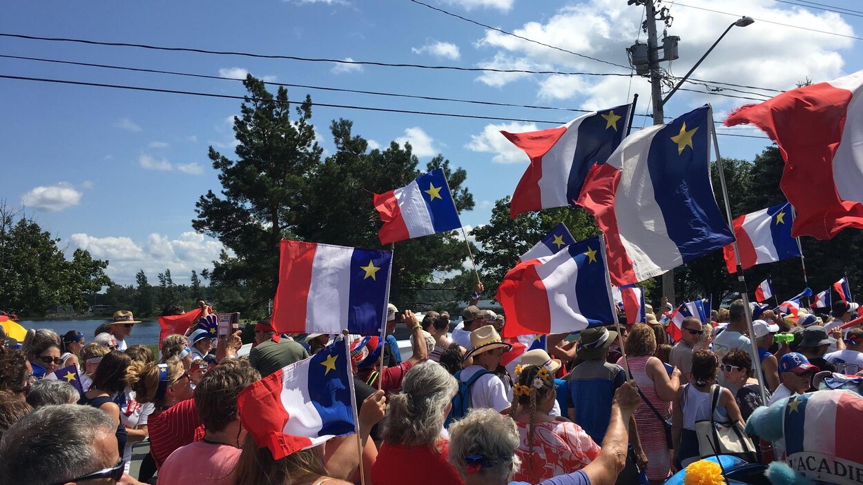 Début du Tintamarre à Bouctouche, au Nouveau-Brunswick, le 15 août 2018.