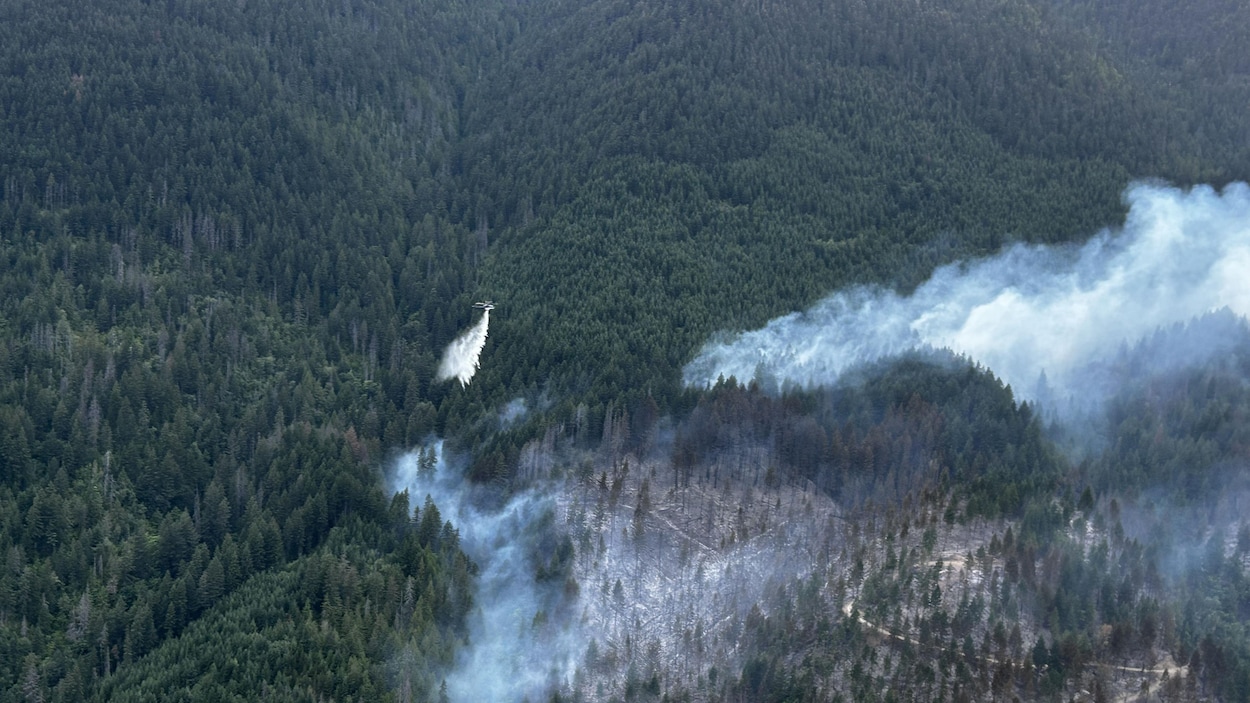 Feux de forêt : deux ordres d’évacuation près de Boston Bar, dans le canyon du Fraser