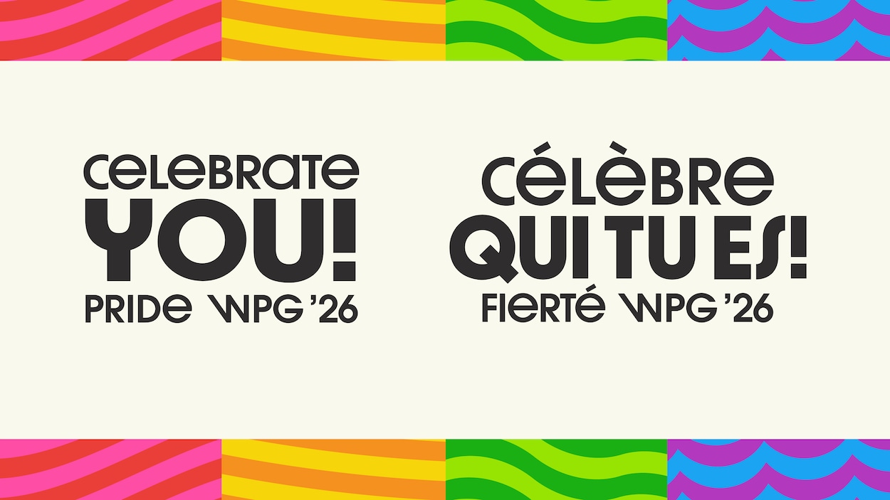 Célèbre qui tu es!, du français pour la toute première fois sur le logo de Fierté Winnipeg